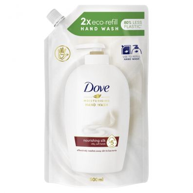Dove Pielgnujce mydo w pynie Caring Hand Wash Fine Silk wkad uzupeniajcy 500 ml