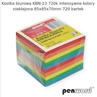 Penword Kostka biurowa mix 85x85x70mm 720K