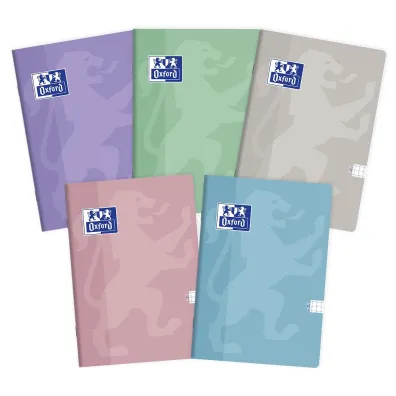 Oxford Zeszyt Touch Pastel A5 kratka, 90g 60 kartek
