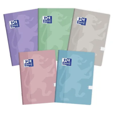Oxford Zeszyt Touch Pastel A5 kratka, 90g 60 kartek