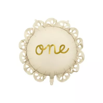 PartyDeco Balon foliowy pastylka z falbank� One 51,5x51,5cm