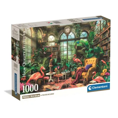 Puzzle 1000 el. The Greenhouse Library Clementoni
