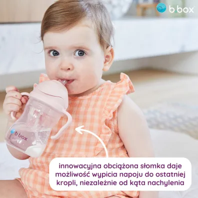 b.box Bidon ze s�omk�, r�owy 240 ml