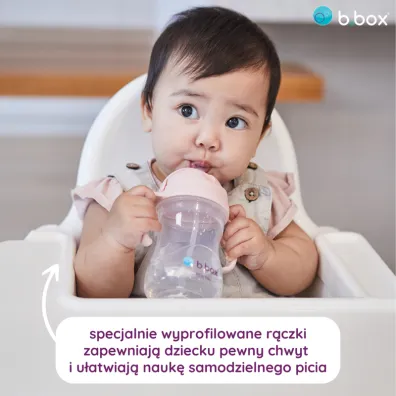 b.box Bidon ze s�omk�, r�owy 240 ml