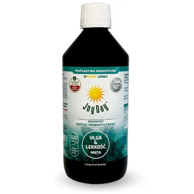 Joy Day Koncentrat napoju probiotycznego mi�ta bezglutenowy 500 ml Bio