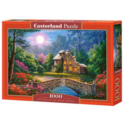 Puzzle 1000 el. Domek w ogrodze ksiycowym Castorland