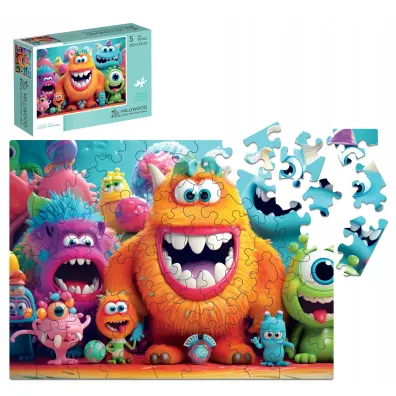 Alexander, Puzzle drewniane 50: Dream Team - Kud�ate Potworki (5015)