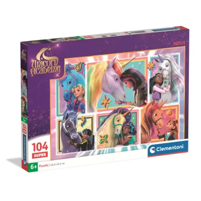 Puzzle 104 el. Super Unicorn Academy Clementoni