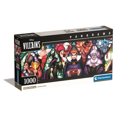 Puzzle 1000 el. Panorama - Villains Clementoni