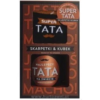 Pan Dragon Zestaw Kubek + skarpety So macho Tata
