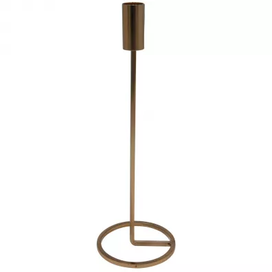 H&S Decoration Wysoki wiecznik w kolorze zotym 31 cm
