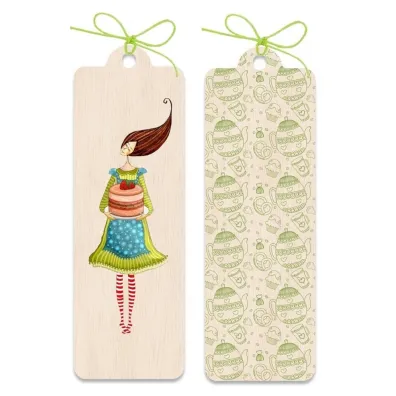 Cozywood Zak�adka drewniana Tort truskawkowy