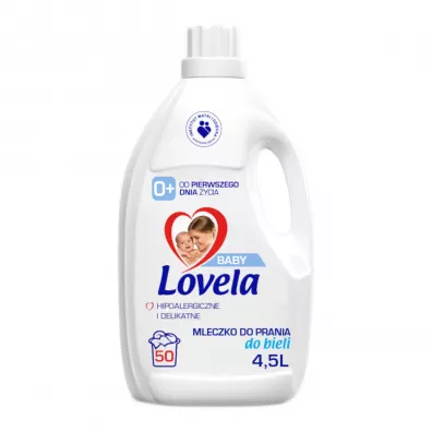 Lovela Baby hipoalergiczne mleczko do prania ubranek niemowlcych i dziecicych do bieli 4.5 l