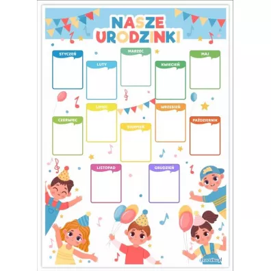 LearnHow Kalendarz urodzinowy - Dzieci
