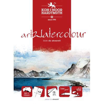 Koh-I-Noor Blok akwarelowy Art Watercolour A4 300 g 12 kartek