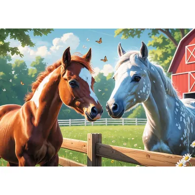 Puzzle 200 el. Konie na polanieTREFL