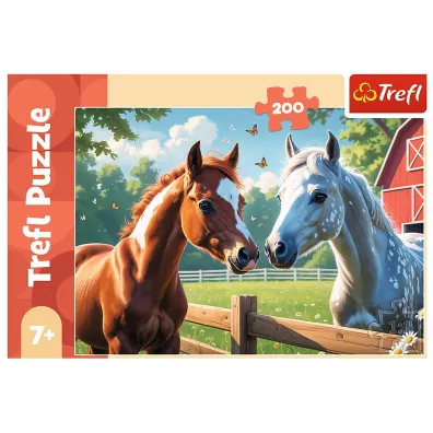 Puzzle 200 el. Konie na polanieTREFL