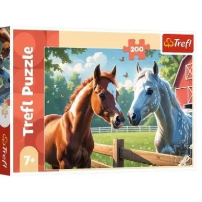 Puzzle 200 el. Konie na polanieTREFL