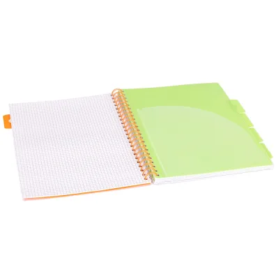 Strigo Ko�ozeszyt Pads A4 Neon granatowy kratka 100 kartek
