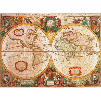 Puzzle 1000 el. Antyczna mapa Clementoni