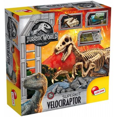 Jurassic World szkielet Dinozaura Velociraptor 68227 Lisciani