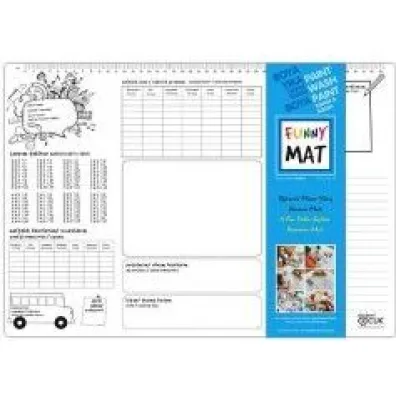 Funny Mat Transparent - Planer. Mata do kolorowania wielokrotnego u�ytku Strigo