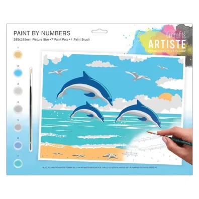 Zestaw do malowania du�y - Artiste - Leaping Dolphins. dpCraft