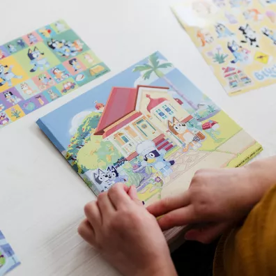 Zestaw naklejek Bluey