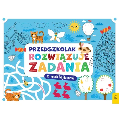 Przedszkolak rozwi�zuje zadania. Zeszyt niebieski