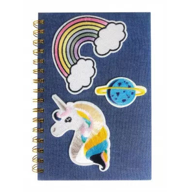 Starpak Notes na spirali A5 Jeans Unicorn