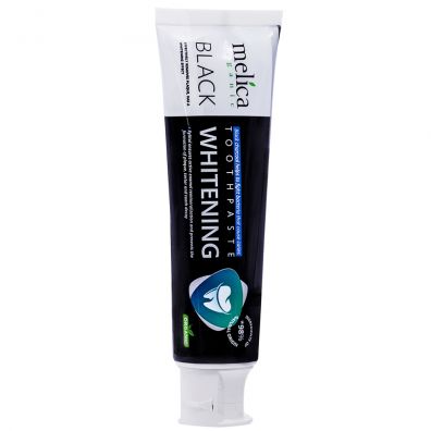 Melica Organic Toothpaste Whitening Black czarna wybielajca pasta do zbw z wgla 100 ml