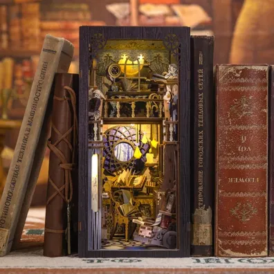 Puzzle Miniaturowy domek Book Nook Pracownia alchemika Habarri