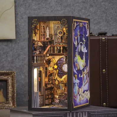 Puzzle Miniaturowy domek Book Nook Pracownia alchemika Habarri