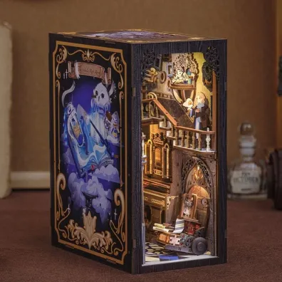 Puzzle Miniaturowy domek Book Nook Pracownia alchemika Habarri