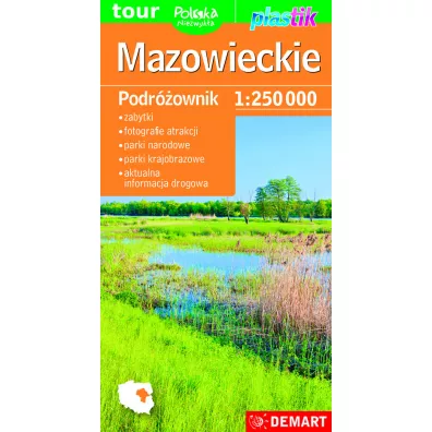 Podr�ownik. Mapa wojew�dztwa - Mazowieckie 1:250 000