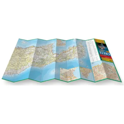 Crete tourist map 1:150 000 laminat 2023