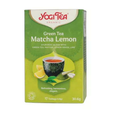 Yogi Tea Herbata zielona z cytryn i match (green tea matcha lemon) 17 x 1,8 g Bio