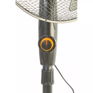 Volteno Wentylator podogowy czarny 40cm podstawa okrga