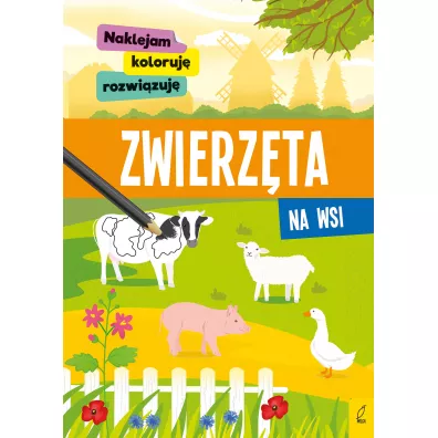 Naklejam, koloruj, rozwizuj. Zwierzta na wsi