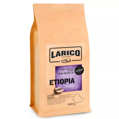 Larico Kawa ziarnista wypalana metod tradycyjn Etiopia Sidamo 1 kg