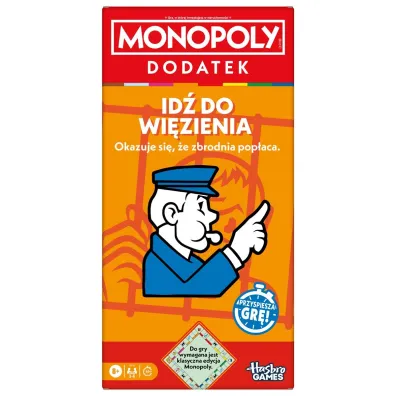 Monopoly Dodatek Id do Wizienia, gra Hasbro