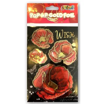 Naklejki foliowe Gold Poppies PENMATE