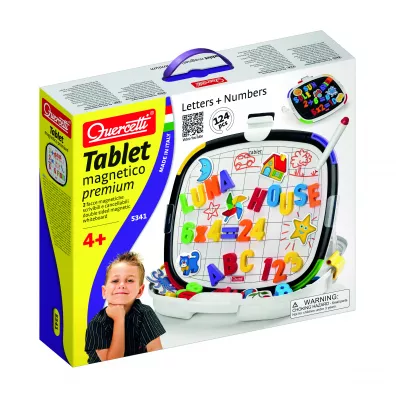 Tablica magnetyczna Litery, Cyfry, Ksztaty Quercetti
