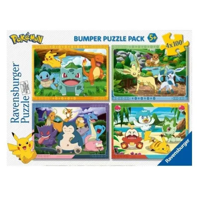 Puzzle 2D 4x100el Pokemon Ravensburger