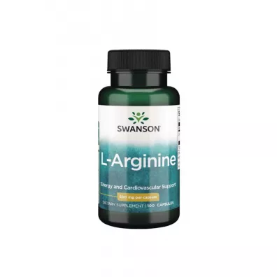Swanson L-arginina 500 mg - suplement diety 100 kaps.