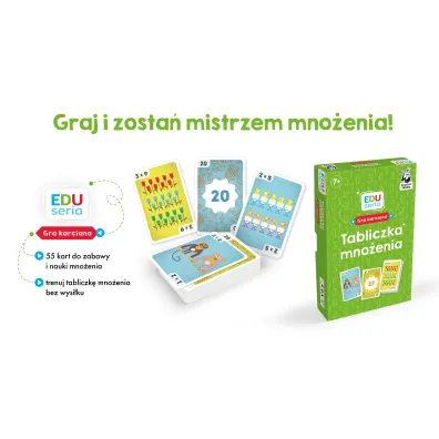 EDUseria. Tabliczka mno�enia. Gra karciana. Kapitan Nauka Edgard