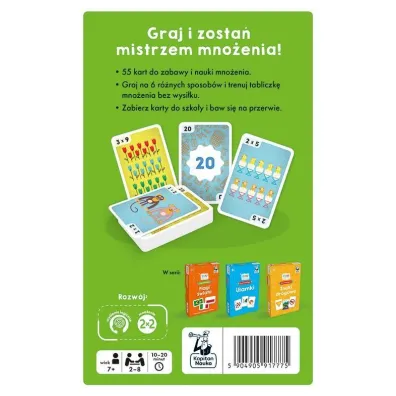 EDUseria. Tabliczka mno�enia. Gra karciana. Kapitan Nauka Edgard