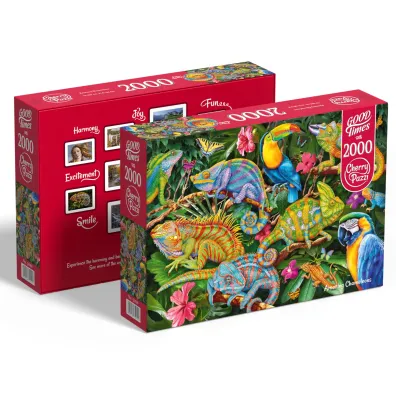 Puzzle 2000 el. Amazing Chameleons 50101 CherryPazzi