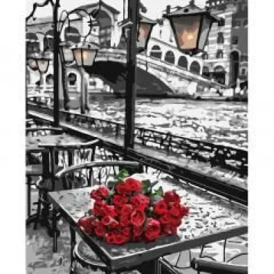 Koh-I-Noor Malowanie po numerach - R�e na stoliku 40x50cm