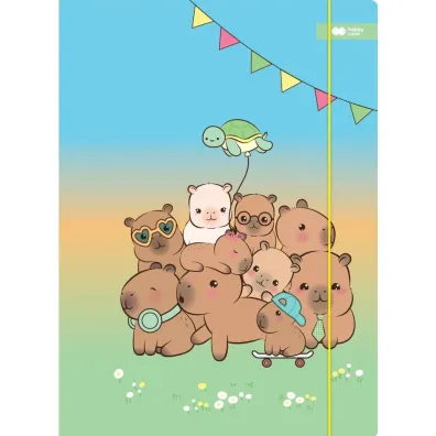 Teczka z gumk� A4+ Kapibara HAPPY COLOR